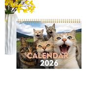 Zegaqae Calendrier avec des Chats,12 Mois De Planification Verticale,Calendrier À Thème Chat | Pour la Maison, la Chambre, la Salle de Classe, les Adultes, les, les Étudiants, les Enseignants