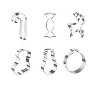 Zegaqae Emporte-Pièce De Noël - Outils De Pâtisserie Père Noël Et Bonhomme De Neige | Set De Moules À Découper Pour Pâtisserie De | Pour Aliments Fondant Fromage Dessert