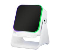 Zegaqae Enceinte Induction sans Fil,avec Station Pliable et Lumineuse,Support Haut-Parleur Téléphone Portable 10W - pour Bureau Maison Anniversaire Voyage Hommes Femmes Petit Ami Petite Amie