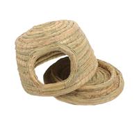 Zegaqae Maison pour Lapin - Abri de Nid Respirant Tissé à la Main | Cachette pour Lapins - pour Petits Animaux de Compagnie tels Que Hamster Chats Poules pour Usage Intérieur et Extérieur