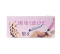 Zegaqae Poinçon Fleur pour Ongles | Lot Complet Stylos Tampon Applicateur | Kit Décoratif Pratique pour Peinture Vernis Femmes à Domicile