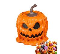 Zegaqae Pot À Bonbons Citrouille Avec Couvercle, Bol À Collation La Citrouille D'Halloween, Bol D'exposition De Nourriture, Décorations Esthétiques D'Halloween Pour Tables De Mariage Et Banquets
