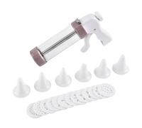 Zegaqae Presse à Biscuits - Appareil de Pâtisserie,Presse Polyvalente avec 13 Disques et 6 Douilles pour Desserts Maison et Noël