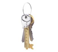 Zegaqae Règle portable, porte-clés, règle porte-clés, outil de mesure, porte-clés de poche, sac de rangement pratique, décoration pour les voyages