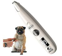 Zegaqae Tondeuse À Poils De Chien,Tondeuse Électrique Rechargeable Silencieuse Sans Fil Avec Lumière LED,Coupe-Poils pour Chien - pour le Soin du Visage, des Ongles, du Corps des Chiots, le Bain et