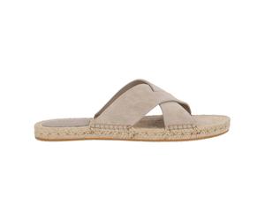 Zegna - Sandale Espadrille en Daim - Homme - Chaussures - Beige - Taille: 43 1/2 EU