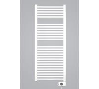 Zehnder Aura E Radiateur sèche-serviettes électrique 78,6x40cm 300 watts 230 volts | 50 Hz Acier Blanc brillant pbez-080-40-mq
