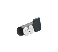 Zehnder Kit d'encastrement rond ComfoSpot 55 Twin L=500 mm, Capot extérieur plastique anthracite - 990800413