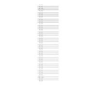 Zehnder radiateur design ZY300648B1000 Yucca asymmetrisch, 1736 x 47 x 478, blanc