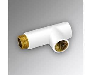 Zehnder Té de retour pour le montage vertical du corps de chauffe, 853181,