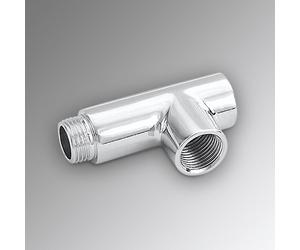 Zehnder Té de retour pour le montage vertical du corps de chauffe, 853188,