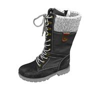 Zeiayuas Bottes Au Genou Femmes Talon Plats Boots Marchant Bottes D'Hiver Bottes De Cowboy Longue Mode western Bottes Vintage Marche Chaussures Occidentales Classiques western Bottes