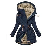 Zeiayuas Doudoune Chaude d'hiver pour Femmes Manteau à Capuche Hiver éPaissir Parka Veste Polaire Chaude en Peluche Blousons avec Fermeture à Glissière Doudoune Veste Coupe Vent Manteaux Fille