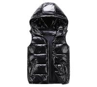Zeiayuas Gilet Doudoune Femme Printemps Hiver sans Manche Fermeture Zippé Capuche Amovible Manteau Veste Chaud Court Parka Gilet Gilet Court Gilet Thermique 2023
