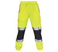 Zeiayuas Pantalon Chino Homme Cargo Épissé avec Une Salopette À Rayures Réfléchissantes en Velours Argenté Jogging Resserré aux Chevilles Décontracté Pantalon Combat Grande Taille 2024