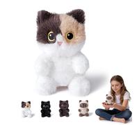 ZEID Siamese Cat Stuffed Animals - Siamese Cat Plush Toy, 5.9in Cute Cat Stuffed Animal Cuddle Plushies Gift for Kids & Adults (Calico Cat)