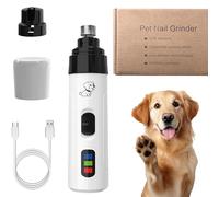 ZEID Silent Dog Nail Grinders, USB Rechargeable Dog Paw Trimmer with 2 Heads, Silent Groom Pro Electric Dog Nail Trimmer, Dog Nail Trimmers for Small Medium Large Breed Dogs and Cats (1Set)
