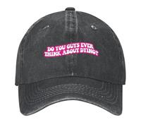 ZEIGDCYOV Est-ce Que Vous Pensez Parfois à Mourir Casquette de Baseball Bonnet Derby Chapeau de randonnée Casquette d’Homme de Luxe Casquette d’Homme Casquette pour Femmes pour Le Soleil