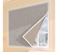 Zeihyeurus Rideau de fenêtre à isolation thermique, rideaux isolants thermiques, couverture de fenêtre thermique pour l'hiver, couverture isolante en coton, rideau de fenêtre isolé