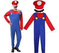 ZeiLaBang Kakadi Costume de Mario Luigi Luigi, costume de cosplay, costume Mario et Luigi, costume de cosplay de Super Bros, pour Noël, carnaval