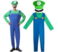 ZeiLaBang Kakadi Costume de Mario Luigi Luigi, costume de cosplay, costume Mario et Luigi, costume de cosplay de Super Bros, pour Noël, carnaval