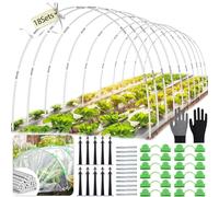 ZeiLaBang Kakadi Lot de 30 tunnels en aluminium pour parterre surélevé, tunnels, arches de serre surélevées, tunnels, arches de serre, pneus de serre pour plate-bande surélevée