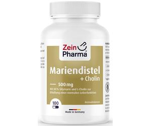 Zein Pharma - Chardon-Marie + Choline, Complexe pour le foie - 100 gélules