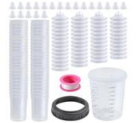 Zeinlenx HVLP Lot de 50 gobelets jetables pour pistolet à peinture 177 ml