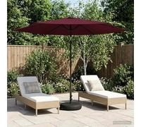 Zeiquah Parasol de jardin - 300 x 300 cm - En polyester - Angle droit - Résistant aux UV - Avec cadre en acier revêtu par pulvérisation - Pour terrasse, jardin et balcon - Avec fonction d'inclinaison