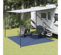 Zeiquah Tapis de tente bleu 3 x 3 m en maille polyester avec revêtement en mousse PVC, antidérapant, résistant aux UV, pliable, pour bâche de sol, tapis de tente, camping, extérieur, caravane