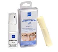 ZEISS Kit anti-buée (spray 15 ml + chiffon), protection efficace contre la buée sur les verres de lunettes