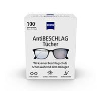Zeiss Lot de 100 Chiffons Anti-buée pour Une Protection Durable dès Le Nettoyage - Chaque Chiffon est emballé Individuellement - Idéal pour Les déplacements ou Les Voyages