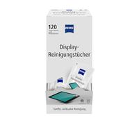 ZEISS Lot de 120 lingettes de nettoyage pour écran sans alcool pour un nettoyage sûr et efficace des surfaces optiques. Chaque chiffon est emballé individuellement. Idéal pour les déplacements ou les