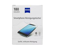 Zeiss Nettoyage sans alcool pour écrans de smartphone Lingettes nettoyantes pour smartphone 180 pièces. 9 cm Blanc.