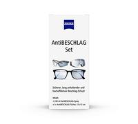 ZEISS Spray anti-buée de 240 ml avec 5 chiffons anti-buée pour une protection durable contre la buée - même en cas d'humidité élevée
