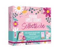Zeit für Dich Coffret cadeau - Amour de soi. Boîte de 50 cartes d'amour de soi avec différentes impulsions et exercices, porte-cartes et journal, stylo pinceau et ... en forme de cœur (boîte cadeau