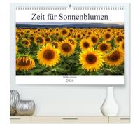 Zeit für Sonnenblumen (hochwertiger Premium Wandkalender 2026 DIN A2 quer), Kunstdruck in Hochglanz: Sonnenblumen sind Blumen, die das Leuchten der Sonne zeigen.