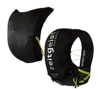 zeitgeist OUTDOOR Gilet de course 2 en 1 pour homme et femme - 4 l et 12 l - Ajustement optimal - Respirant - Sac à dos de course ultra léger - 245-290 g - Sac à dos d'hydratation, Noir , M-L