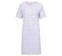 Zeitlos Chemise de nuit à manches courtes pour femme - Branches et boutons - M-6XL, Rose, 5XL