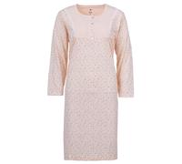 Zeitlos Chemise de Nuit Dames Douce Manches Longues Vêtement de Nuit, Farbe:Apricot, Größe-Damen:XXL