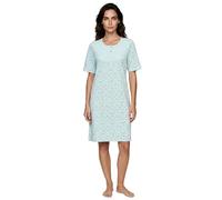 Zeitlos Chemise de nuit femme manches courtes branches fleuries boutons M-6XL boutonnage chemise de nuit, menthe, XXL
