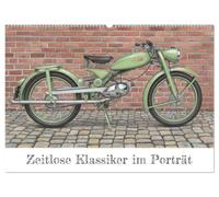 Zeitlose Klassiker im Porträt (Wandkalender 2027 DIN A2 quer), CALVENDO Monatskalender: Oldtimer Motorräder