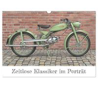 Zeitlose Klassiker im Porträt (Wandkalender 2027 DIN A3 quer), CALVENDO Monatskalender: Oldtimer Motorräder