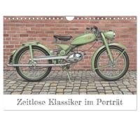 Zeitlose Klassiker im Porträt (Wandkalender 2027 DIN A4 quer), CALVENDO Monatskalender: Oldtimer Motorräder