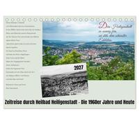 Zeitreise durch Heilbad Heiligenstadt - Die 1960er Jahre und Heute (Tischkalender 2027 DIN A5 quer), CALVENDO Monatskalender: Zwei Generationen, zwei Kameras, dieselben Orte.