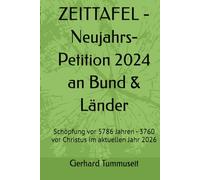 ZEITTAFEL - Neujahrs-Petition 2024 an Bund & Länder: Schöpfung vor 5786 Jahren - 3760 vor Christus im aktuellen Jahr 2026