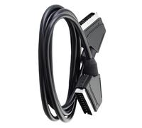 Zeiwohndc Câble vidéo péritel mâle vers péritel mâle 21 broches pour transmission vidéo et transfert de signaux stéréo pour Home Cinéma Accessoires Câble d'interconnexion