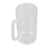 Zeiwohndc Chope à bière incassable avec poignée ergonomique en acrylique pour festival, accessoires de cuisine pour hommes amoureux