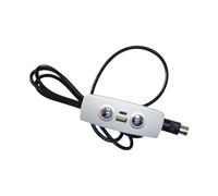 Zeiwohndc Commutateurs électriques pour canapé inclinable à 2 boutons, commande manuelle, poussoir, moteur avec port de charge USB durable