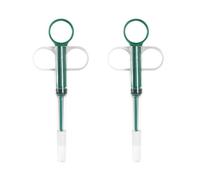 Zeiwohndc Double fonction d'alimentation en silicone pour animal domestique - Design portable et sûr - Pour utilisation en voyage - Seringues ergonomiques pour animaux de compagnie